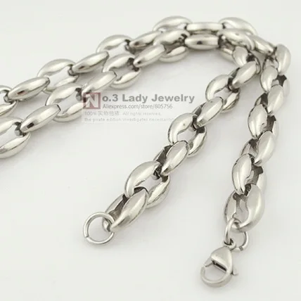 GOKADIMA 2015, ожерелье из люминесцентных зерен, полированная цепь из нержавеющей стали в стиле панк, мужские ювелирные изделия, оптовая продажа, модный подарок WN196