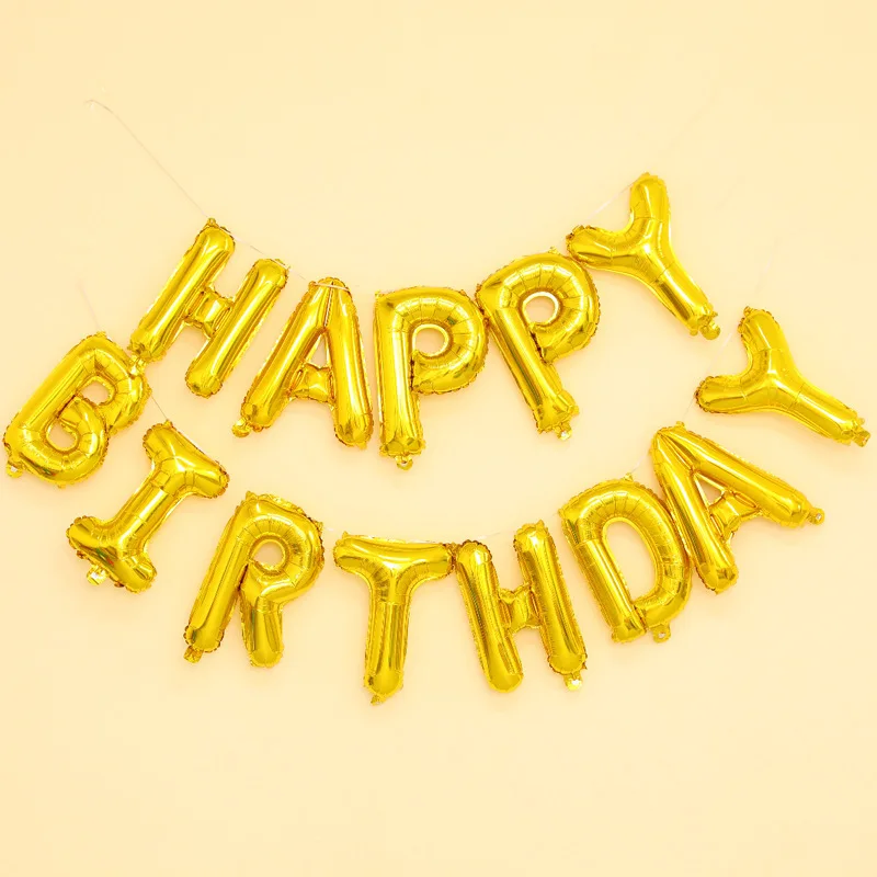 Фольгированные воздушные гелиевые шары на день рождения с днем цифрами вечерние