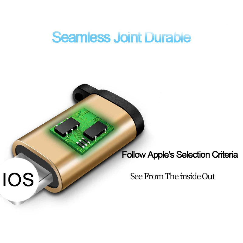 Адаптер для iphone Android Micro USB для освещения OTG Синхронизация данных зарядное устройство конвертер с брелок поддержка Новая система для iphone XS