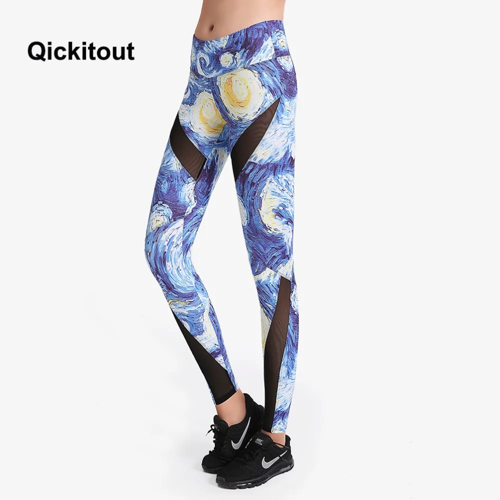 Женские леггинсы с принтом длинные штаны весна лето 2018 для фитнеса тренировок