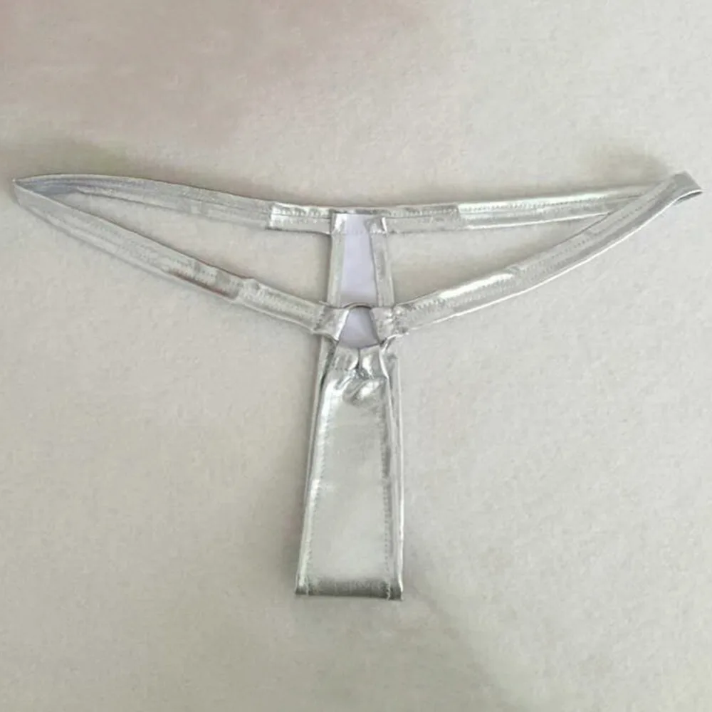 Сексуальные женские g стринги трусики из искусственной кожи сексуальные Тонги с