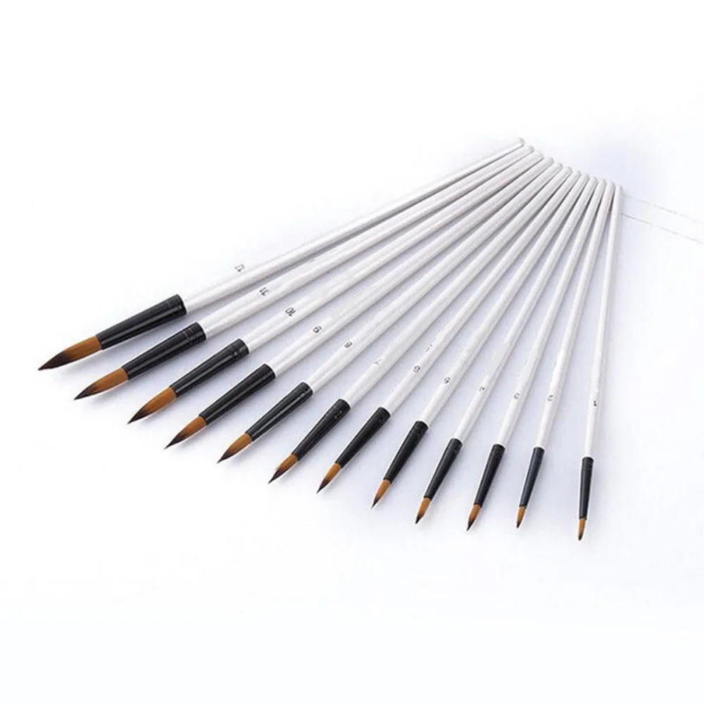 Набор кистей для рисования 12 шт./набор | Канцтовары офиса и дома