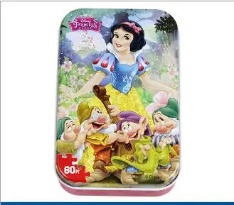 snow White Marvel, Мстители, Человек-паук, автомобиль, Дисней, головоломка, игрушка, детские деревянные пазлы, детские развивающие игрушки для детей, подарок - Цвет: snow White