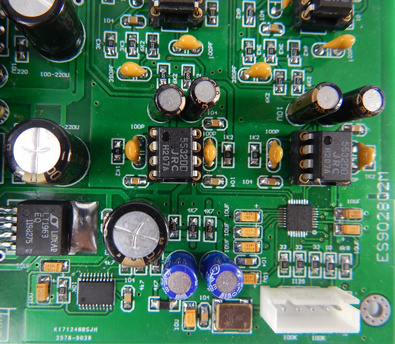 ES9028Q2M ЦАП Плата для Hi-Fi декодера усилителя XLR выход ies вход поддерживает ies 32 бит 192K DSD64 128 256
