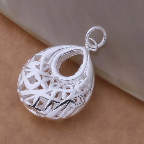 Красивое открытое ожерелье с подвеской из серебра 925 пробы модное ювелирное