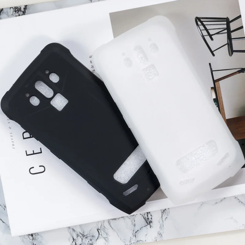 Для Doogee S90 чехол из мягкого ТПУ матовый для мобильного телефона черный