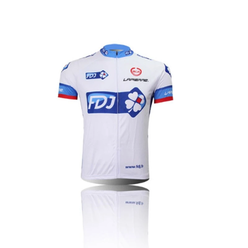 jersey only FDJ набор Джерси для велоспорта, одежда для велоспорта Pro Team MTB, велосипедные шорты, быстросохнущие мужские велосипедные Джерси, набор Ropa Ciclismo - Цвет: jersey only