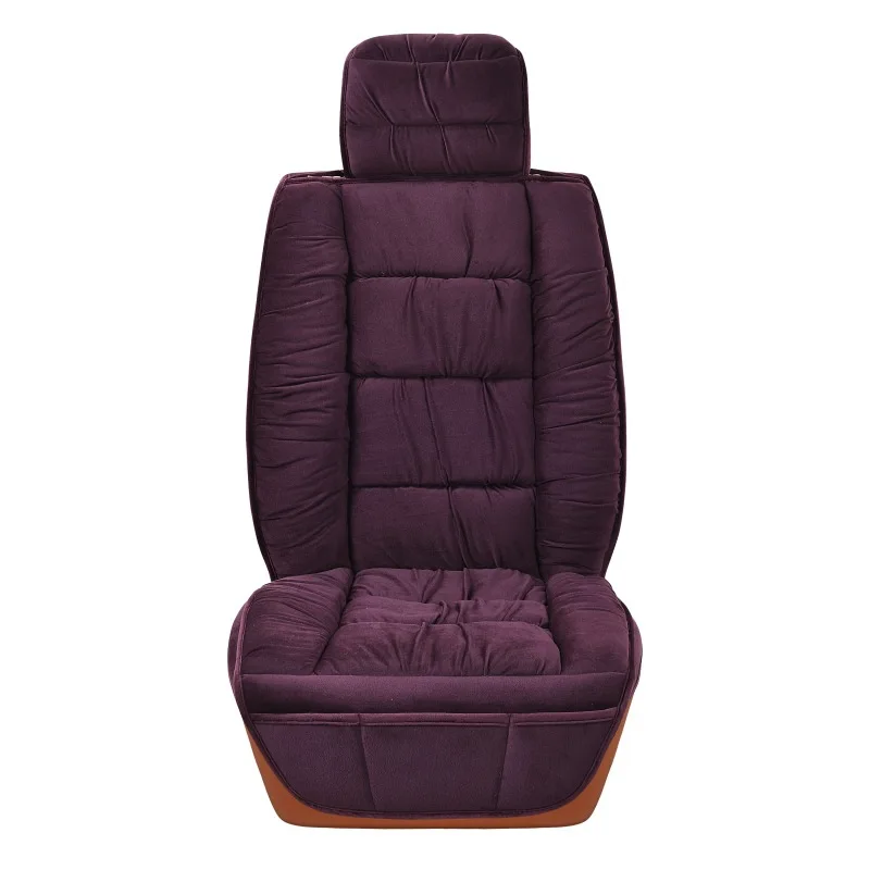 1 front Purple Авто чехлы Теплый Зимний плюш авточехлы чехол на сиденье for toyota wish camry 70 - Название цвета: 1 front Purple