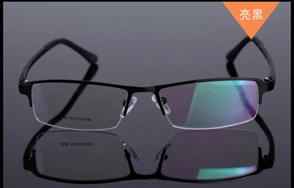 Оправа для очков Gafas 2019 мужские Полуободковые рекламные очки из сплава