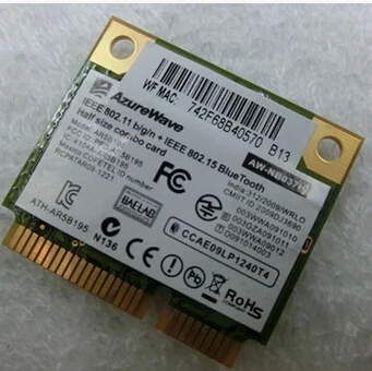 AzureWave AW NB037H AR9285 AR5B195 AR9002WB 1NGCD Половина Mini PCI e Bluetooth3.0 Wlan Беспроводной Wi Fi кард|wireless wifi