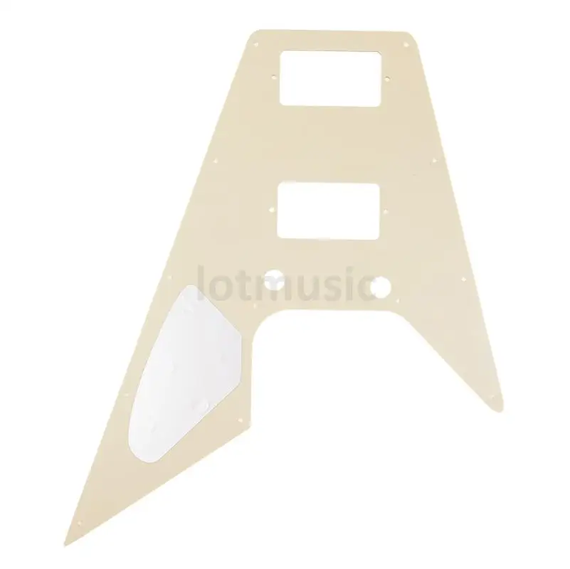 Замена Pickguard для серии Flying V Cream ཿ reedition|pickguard|flying v pickguardpickguard cream |