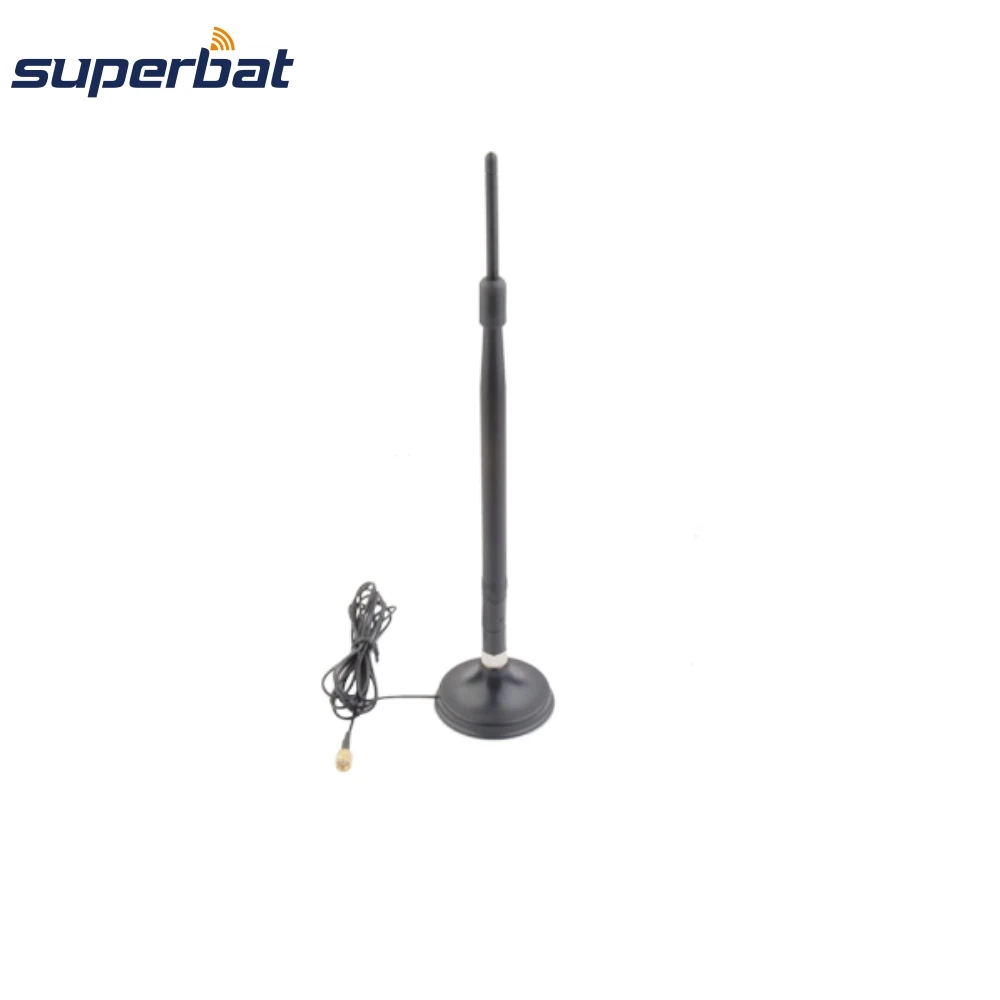 

Superbat 2.4Ghz 7dBi Wifi Antenna RP-SMA Male Aerial 2M Cable 50 Ohm Magnetic Base for Wireless LAN CARD AP Customizable