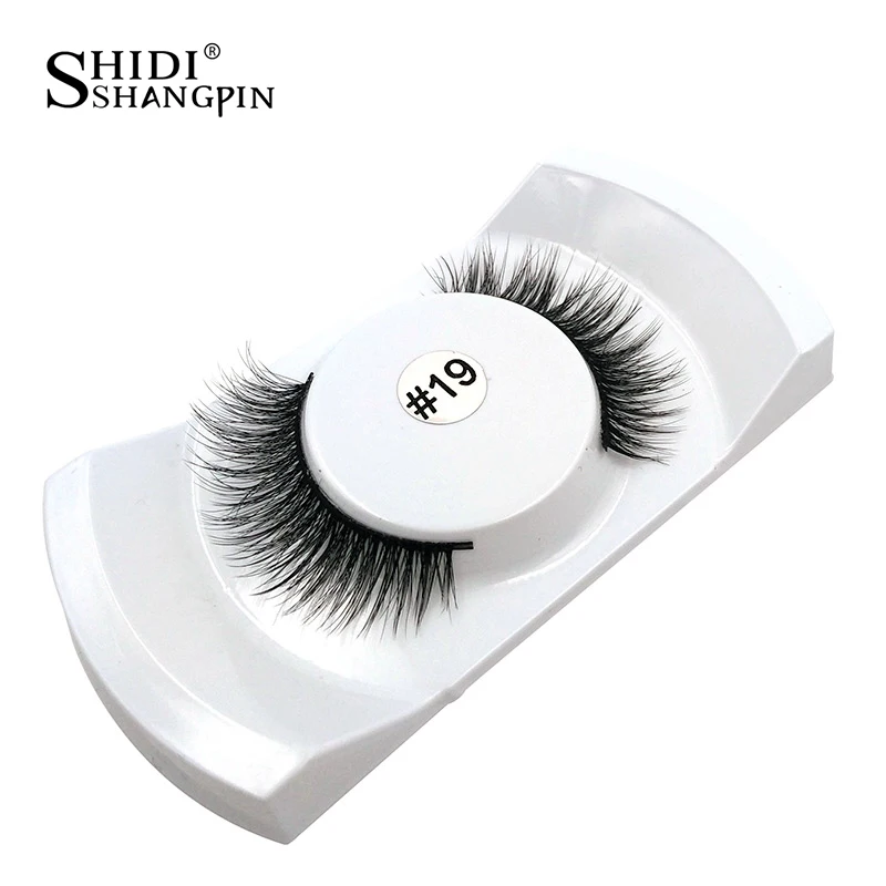 

1 Pair 3d mink lashes mink eyelashes natural false eyelashes winged makeup black fake eye lashes eyelash extension faux cils