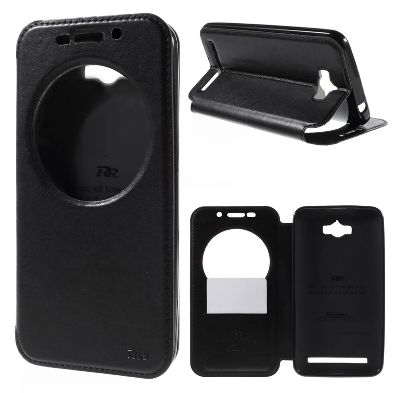 Роскошные Roar Корея Noble Посмотреть Окно Кожа Флип Стенд Крышку Case Для Asus Zenfone Max ZC550KL