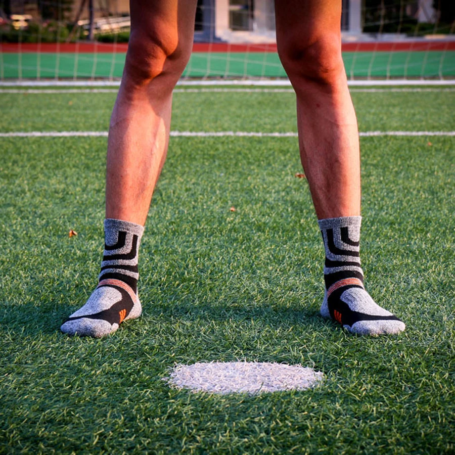 1 лот = 5 пар хлопковых компрессионных носков для мужчин треккинговых официальных