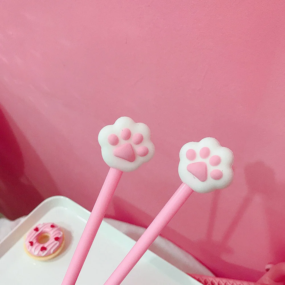 2 шт./лот креативные розовые кошачьи коготь чернила для гелевой ручки маркер