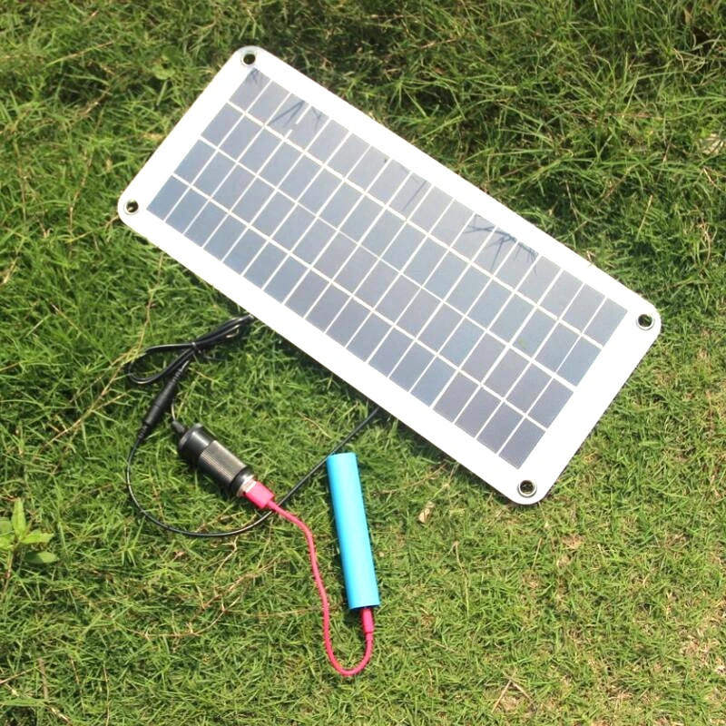 Beli Hot 10.5 W 18 V Solar Panel Charger Untuk 12 V Baterai Charger Sel Surya Portabel Charger Untuk Mobil/Boat/Motor 2 PCS/Lot Gratis Pengiriman