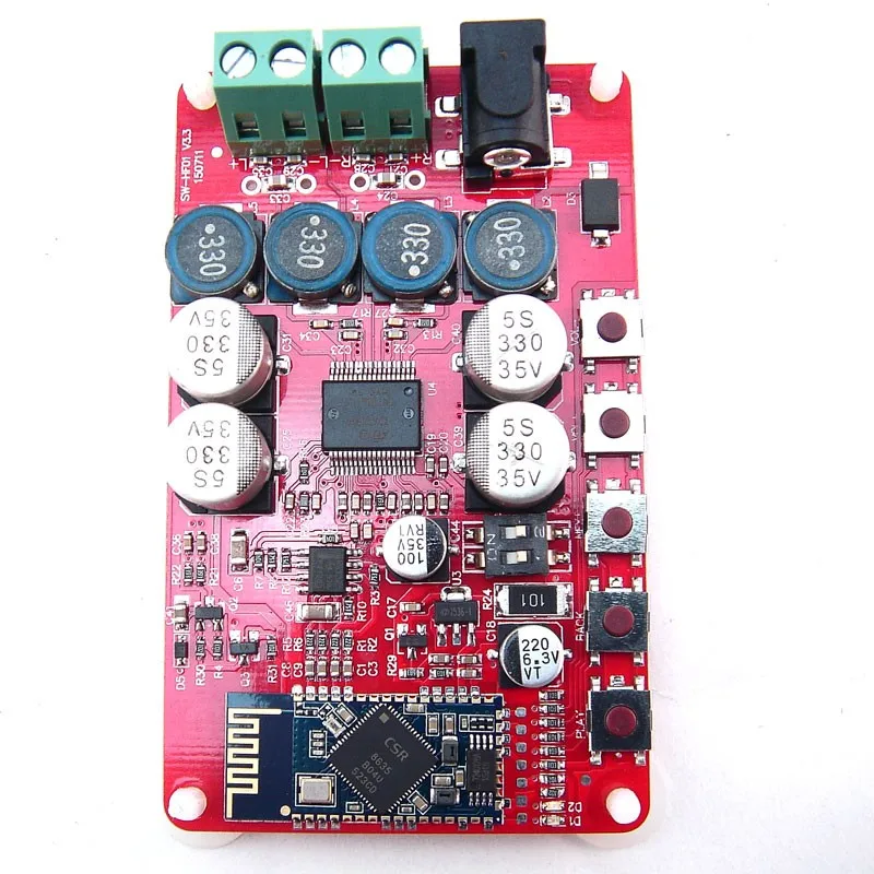 TDA7492P 2x50 Вт беспроводной Bluetooth 4 0 аудио приемник Плата усилителя 12 В 24 для