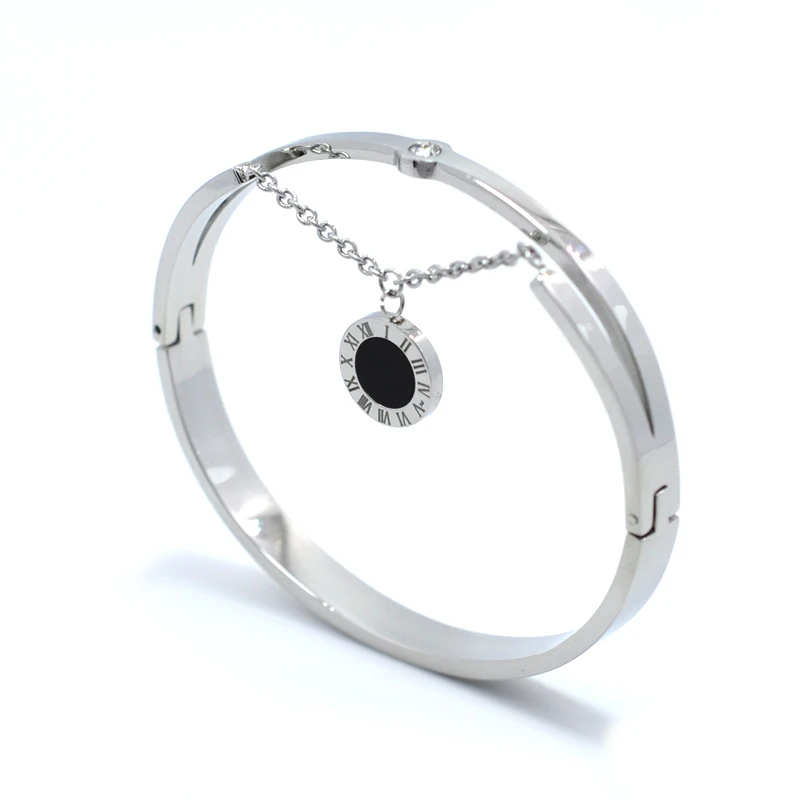 FYSARA Элитный бренд двухсторонняя черный браслет с украшением в виде кристаллов