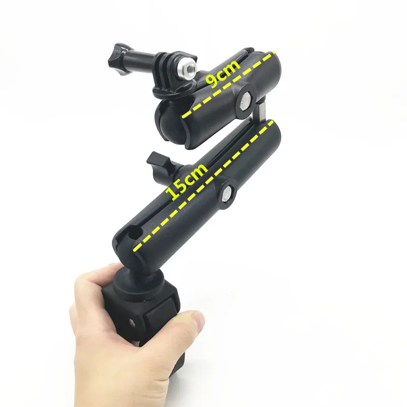 Жесткое крепление на руль и двойная розетка поворотный кран для GoPro HERO адаптер для камеры для Крепления RAM