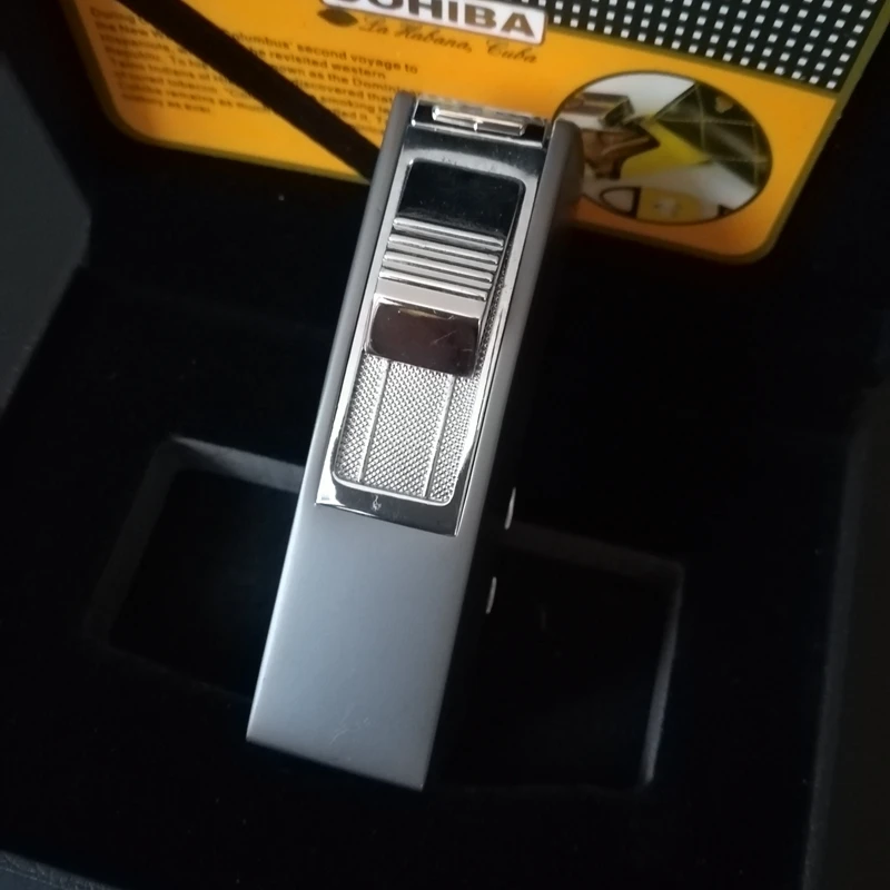 COHIBA сигарета зажигалка в форме коробки для сигарет защита от ветра 2 струйный