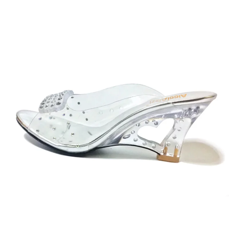 ZALAVOR Size 30-43 New Summer Sandals Women Peep Open Toe Wedge Slip On Sweet Jelly Shoes Woman For Lady | Обувь