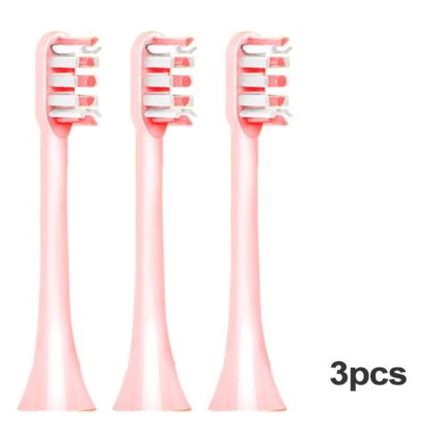 3pcsPink Для Xiaomi SOOCAS/SOOCARE X3 Сменная головка зубной щетки/для SOOCAS Xiaomi Mijia SOOCARE X3 электрическая насадка для зубной щетки - Цвет: 3pcsPink