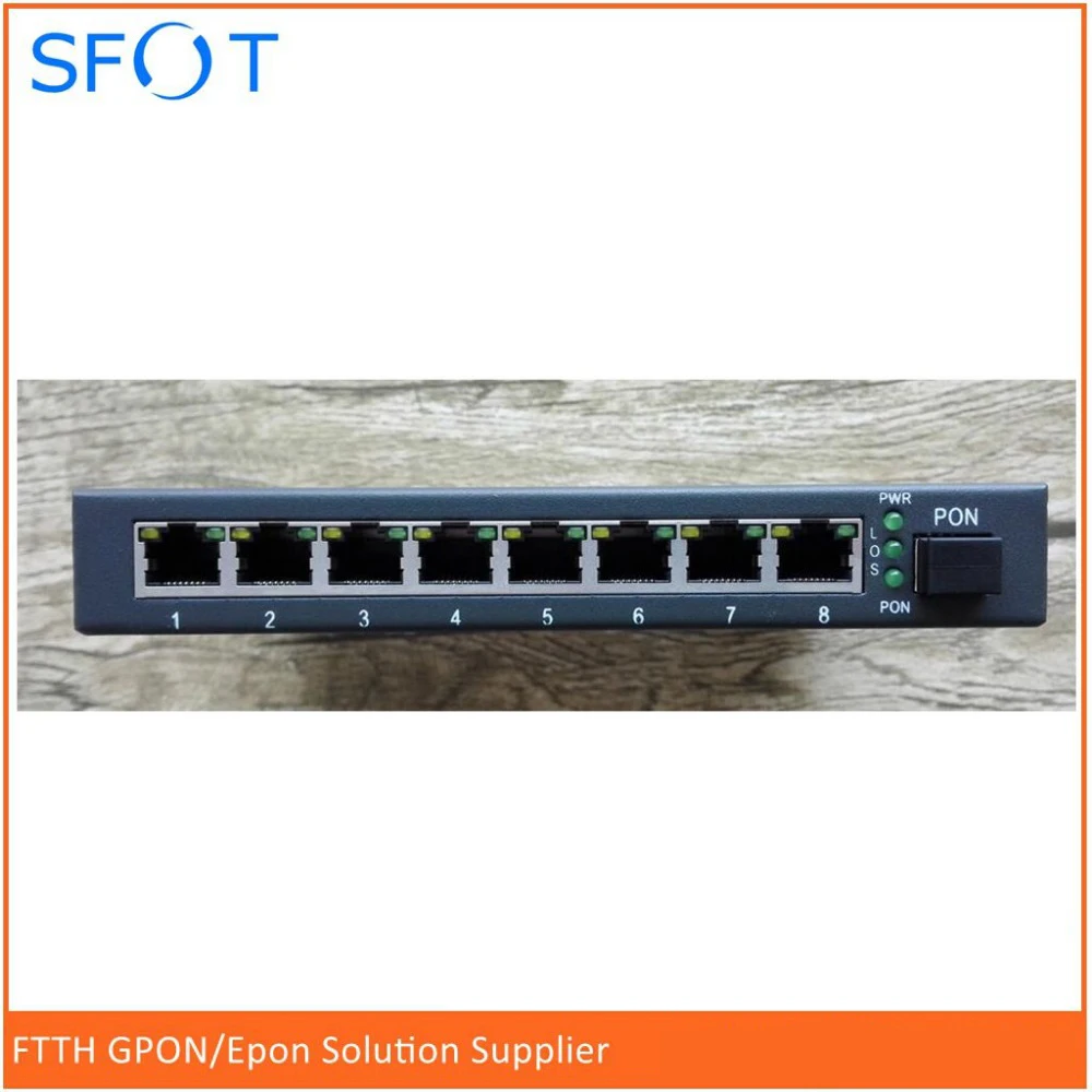 8 портов ethernet POE Оптическая сеть EPON ONU может заряжать ip-камеру и т. д. | Мобильные