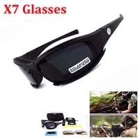 outdoor sport tactical glasses x7 c5 polarized sunglasses airsoft paintball military goggles hunting hiking protection 4 lens