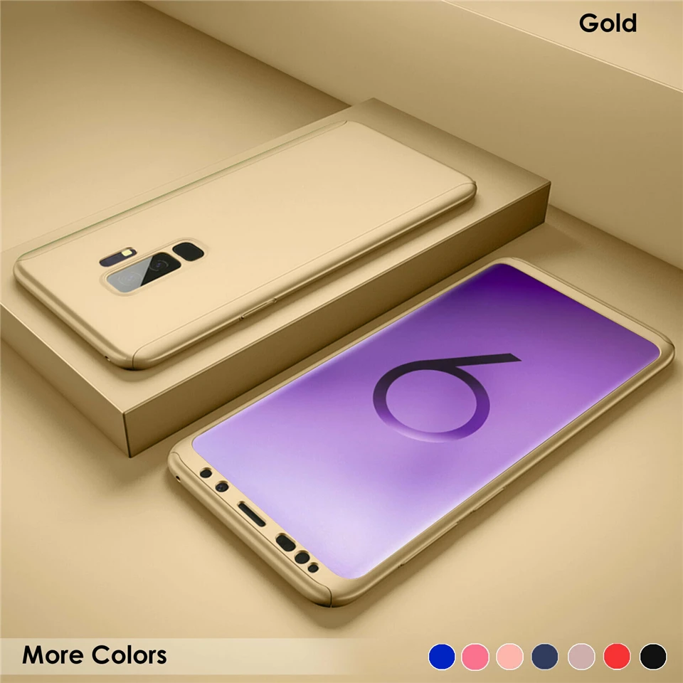 VBNBV 360 Полный чехол для телефона samsung Galaxy Note 8 9 PC жесткий защитный чехол для samsung S10 Plus S10E S8 S9 S7 Edge