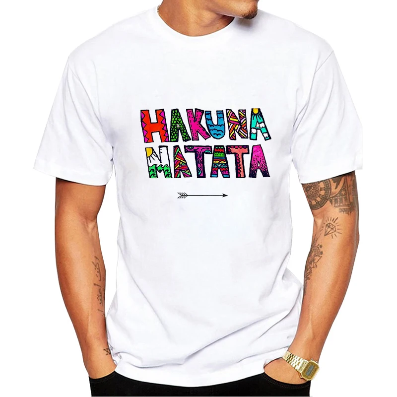 HAKUNA MATATA мужская одежда 2019 фильм Король Лев Симба лучший друг Харадзюку kawaii
