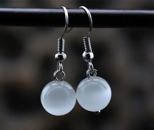 Серьги подвески с искусственным драгоценным камнем 925 см|hook earrings|silver earrings dangledangle