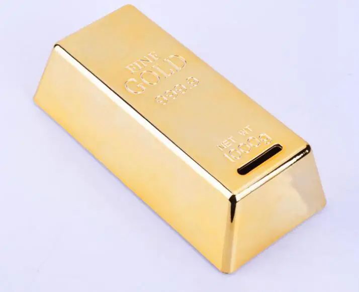 100 шт. ABS пластиковая Копилка золотой Bullion коробка для монет чехол денежная
