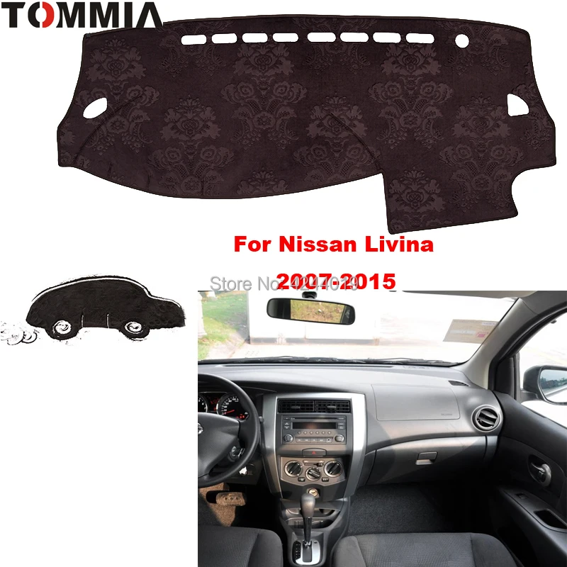 

TOMMIA Dashboard Cover Dash Mat for Car Sun Shade ANTI-UV Dash Pad Car Dashboard Mat For Nissan LIVINA 2007-2015