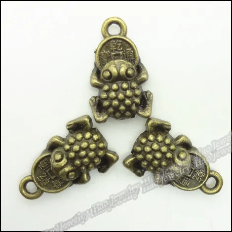 Винтажные Подвески в виде лягушки подвеска из античной бронзы и цинкового сплава