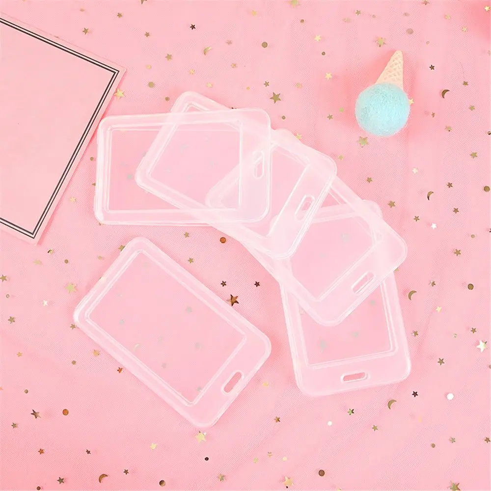 2 шт прозрачный ПВХ держатель для карт автобусная карта Бизнес Кредитная чехол