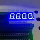 10 шт. Новый и оригинальный 4-битный 0,36 дюймовый цифровой трубчатый светодиодный дисплей синий свет 7-сегментный общий катоданод