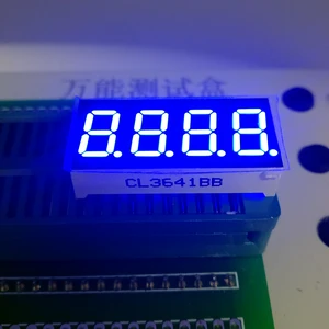 10 шт. Новый и оригинальный 4-битный 0,36 дюймовый цифровой трубчатый светодиодный дисплей синий свет 7-сегментный общий катоданод