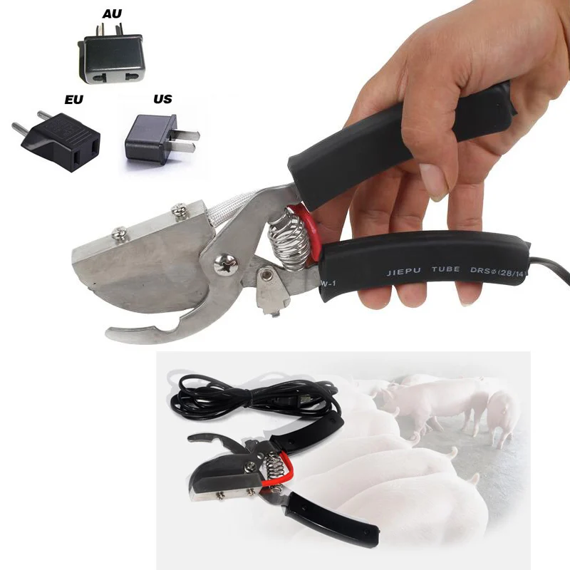 Плоскогубцы для хвоста с бескровным электрическим нагревом свиньи овцы козы
