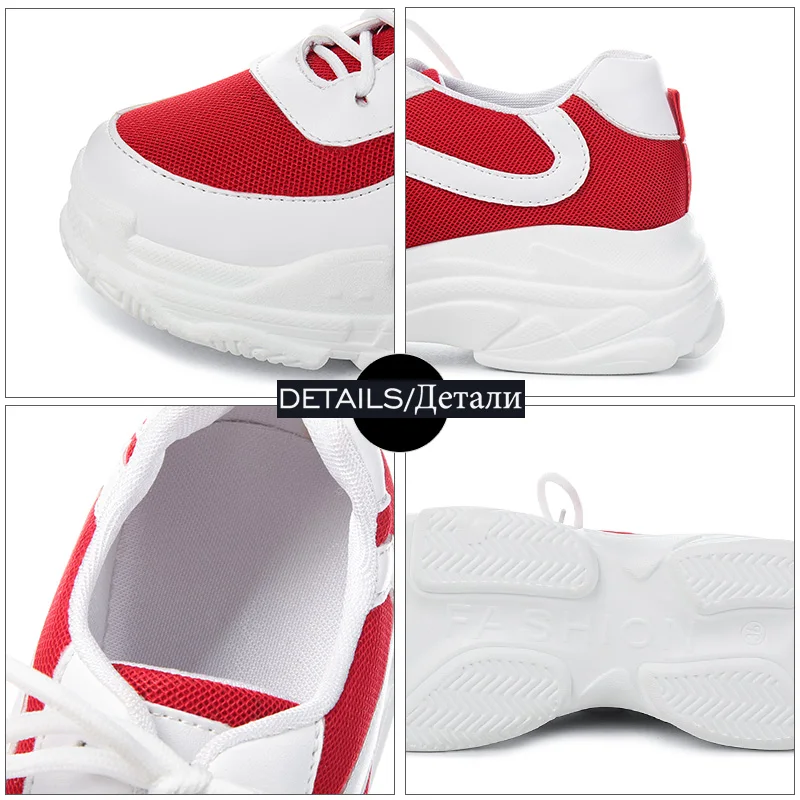 Кроссовки JK женские на платформе Вулканизированная подошва круглый носок