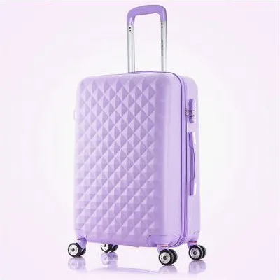 violet 1PCS 2 шт./компл. модные косметичка 20 мм/22 мм/24/28 дюймов для девушек-студенток от чемодан на колёсиках для путешествий spinner пароль камера Женская чемодан на колесиках - Цвет: violet 1PCS