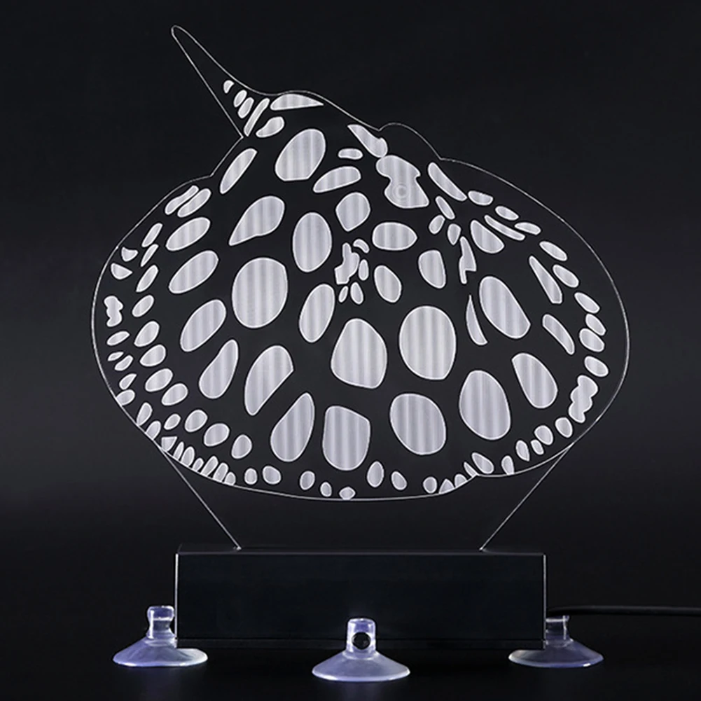 Легкая аквариумная лампа 3D красочная светодиодная прочная подводная