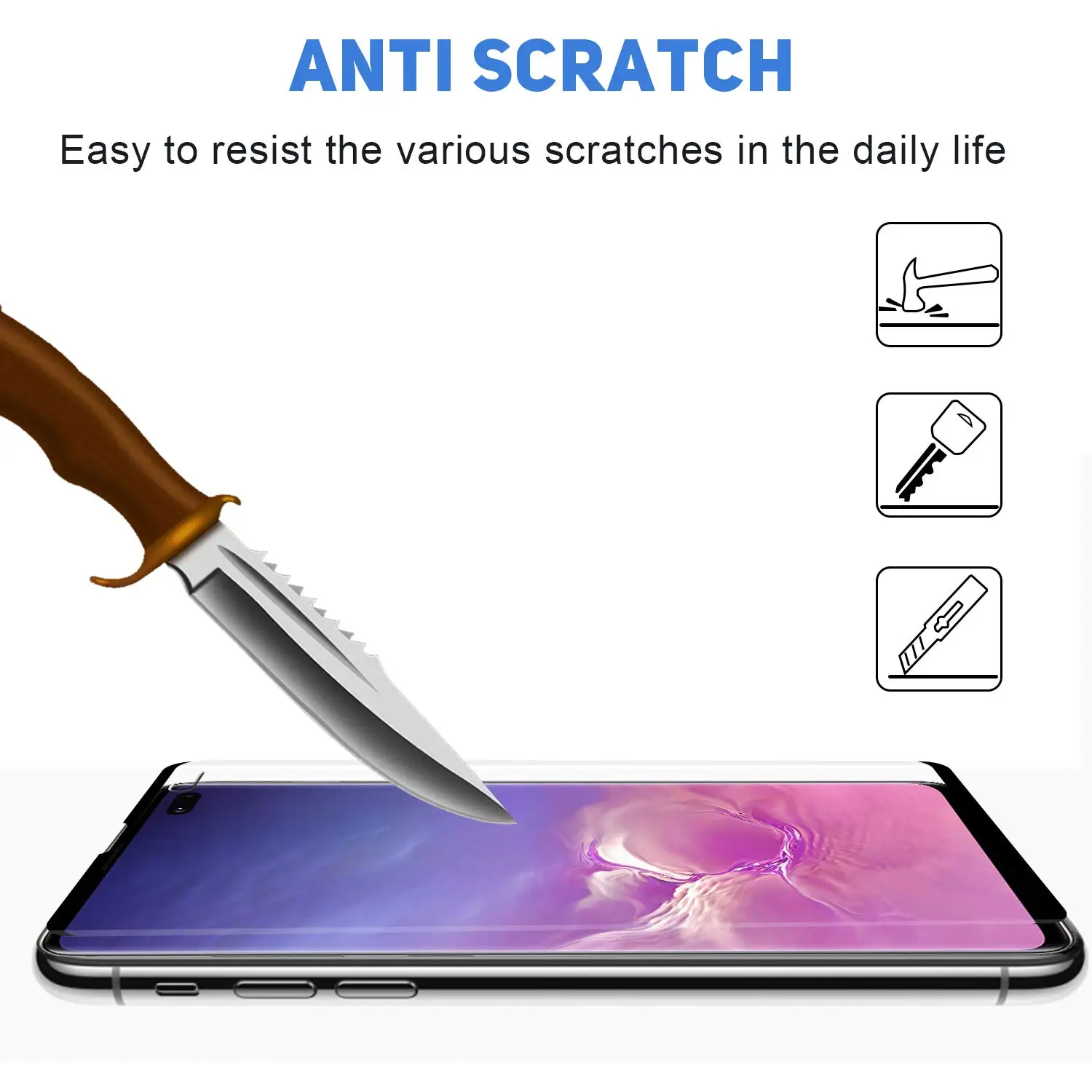 Защитный чехол для Samsung Galaxy S10 Plus S10e Note 9 8 S9 S8 Plus|Защитные стёкла и плёнки телефонов|