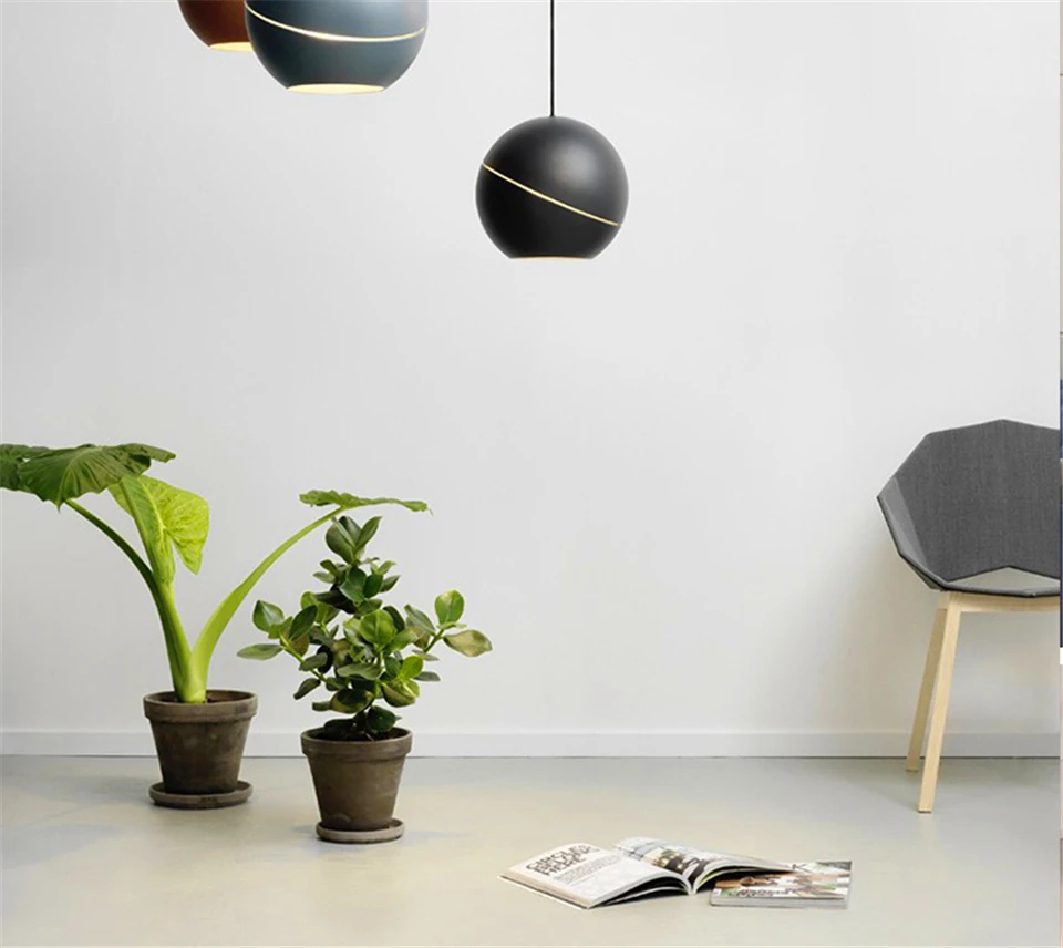 Modern LED G9 Hemisphere Pendant Lights Postmodernism Northern Europe LED Pendant Lamp AC 90-260V Bedroom Parlor Study Hanglamp
