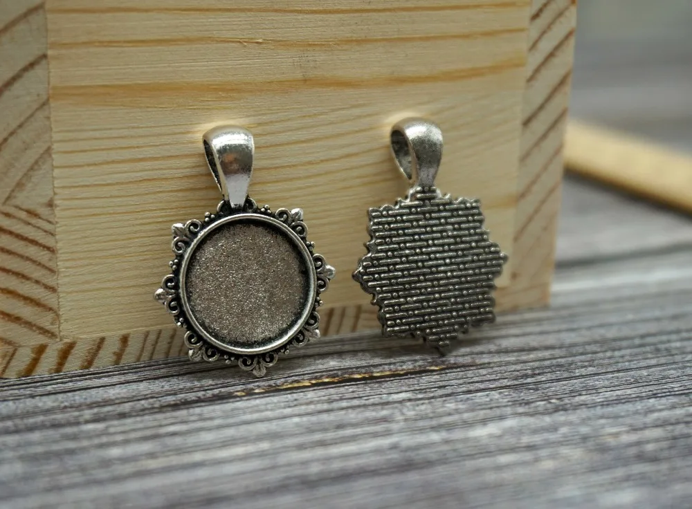 5 шт./партия внутренний размер 16 мм круглая металлическая Ретро заготовка из