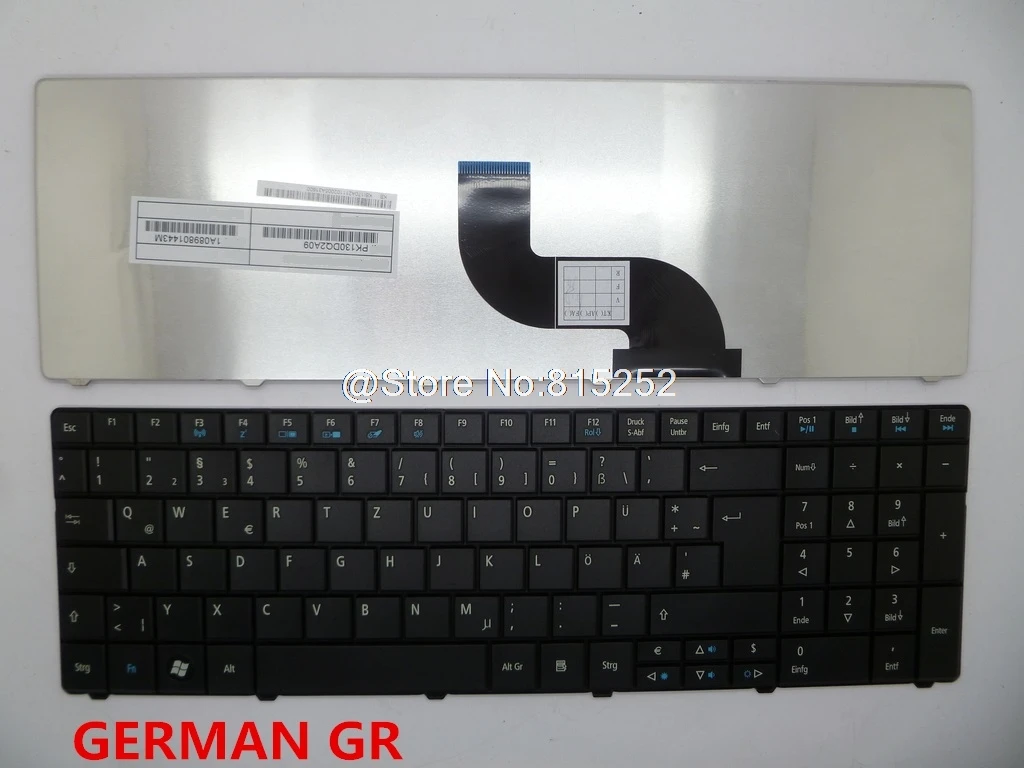 Клавиатура для Acer Aspire клавиатура 9 z.n3m82.f0g 9Z.N3M82.F0G 9Z.N3M82.F0Q немецкая GR иврит HB Япония