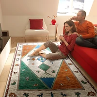 bohemian nation style carpets for living room geometric large area anti slip safety rectangle carpet kids room home decor rug