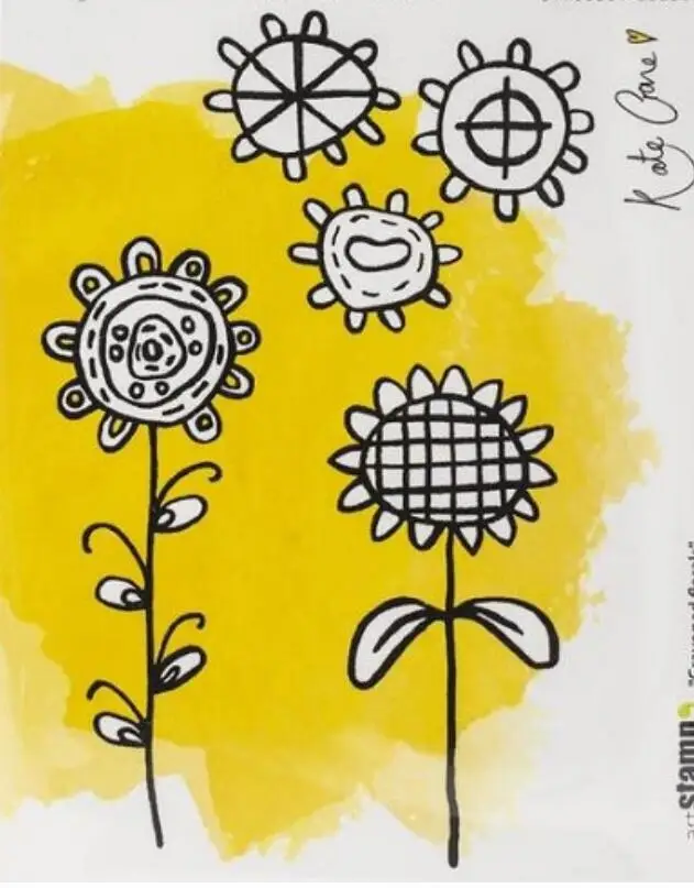 Цветочный прозрачный силиконовый штамп/печать для DIY скрапбукинга/декоративный