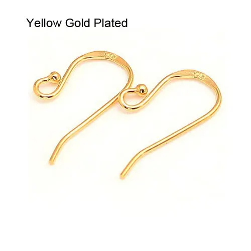 Оптовая продажа 50 парт/Лот проволока из стерлингового серебра 925 пробы для ушей