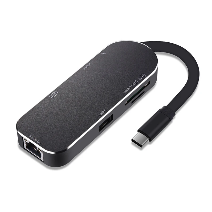 USB хаб 7 в 1 HDMI гигабитный кабель Ethernet 3 0|sd sd|sd 1converter hdmi |